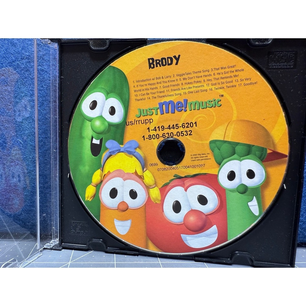VeggieTales Brody Personalized Music CD Learn Silly Songs